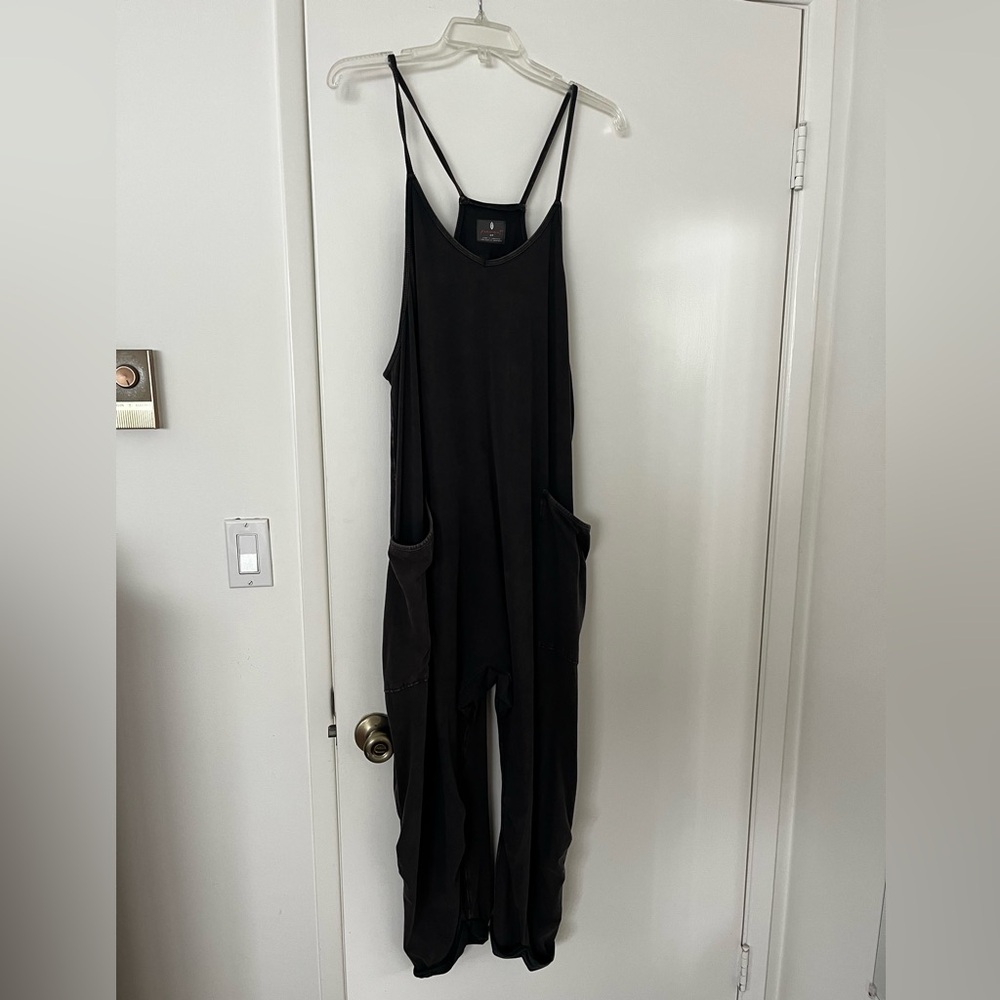 FP Movement Hot Shot Onsie Black Racerback Jumpsuit